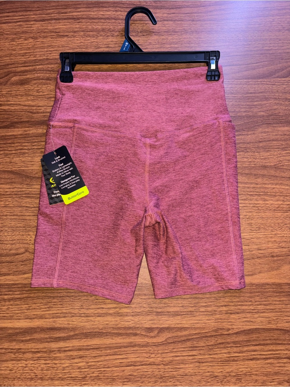 Butter Heathered Rose High-Rise Bike Shorts